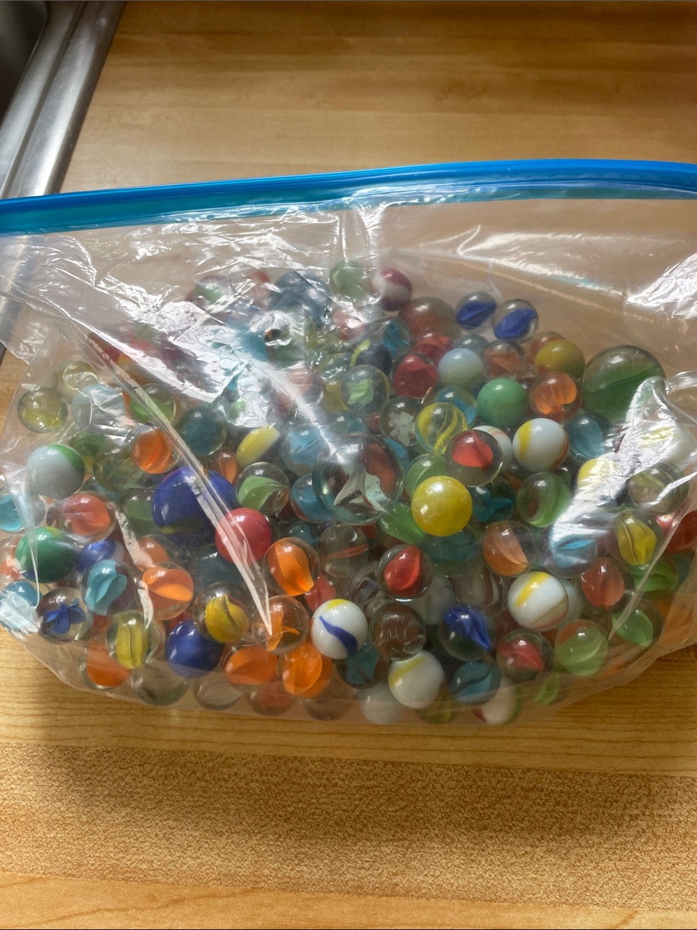 Vintage Classic Glass Marbles Set - Multicolor 3lbs.